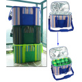 Large capacity grocery foods delivery bag sling shoulder thick PE foam waterproof aluminium foil insulated cooler bags